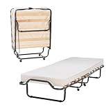 Linon Home Decor Luxor Folding Bed with Memory Foam