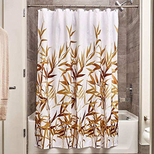 InterDesign Anzu Polyester Shower Curtain Finish: Beige Print