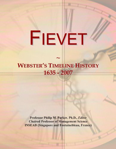 Fievet: Webster's Timeline History, 1635 - 2007