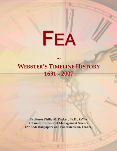 Fea: Webster's Timeline History, 1631 - 2007