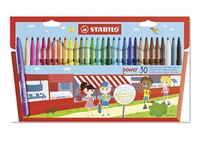 Feutre de coloriage - STABILO power - Étui carton de 30 feutres pointe moyenne - Coloris assortis