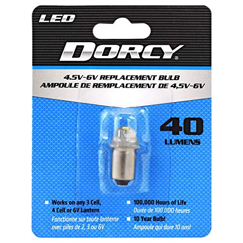 Dorcy 41-1644 40 Lumen 4.5 to 6 Volt LED Replacement Bulb