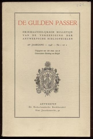 De gulden passer: 26e jaargang 1948, nrs.1, 2, 3, 4 (2 volumes)
