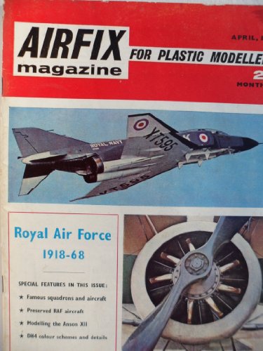 Airfix, Magazine for Plastic Modellers: 9/8, April 1968: Royal Air Force 1918-68 Special Features: Famous Squadrons and Aircraft / Preserved RAF Aircraft / Modelling the Anson XII / DH4 Colour Schemes and Details