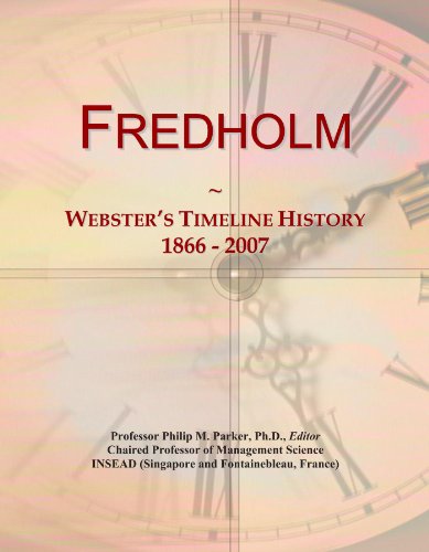 Fredholm: Webster's Timeline History, 1866 - 2007