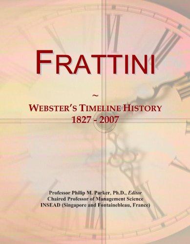 Frattini: Webster's Timeline History, 1827 - 2007
