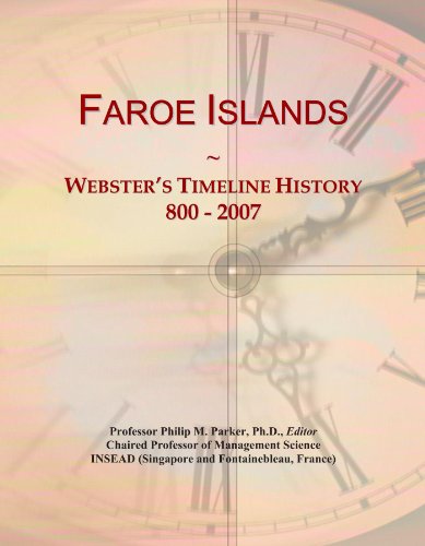 Faroe Islands: Webster's Timeline History, 800 - 2007