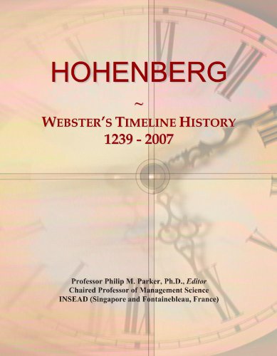HOHENBERG: Webster's Timeline History, 1239 - 2007