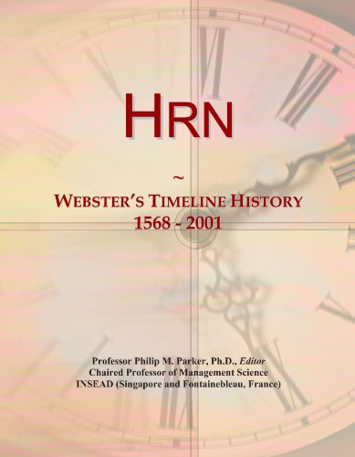 Hrn: Webster's Timeline History, 1568 - 2001