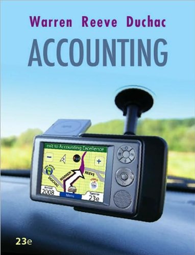 C. S. Warren's,J. M. Reeve's,J. E. Duchac's 23th edition(Accounting (Hardcover))(2008)