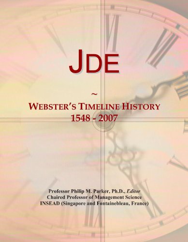 Jde: Webster's Timeline History, 1548 - 2007