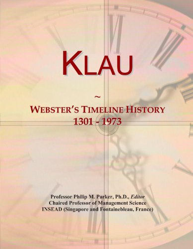 Klau: Webster's Timeline History, 1301 - 1973