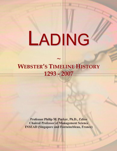 Lading: Webster's Timeline History, 1293 - 2007