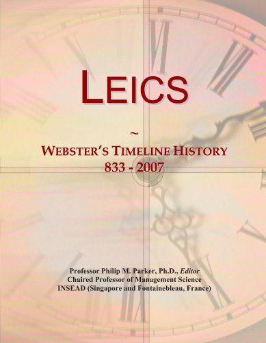 Leics: Webster's Timeline History, 833 - 2007