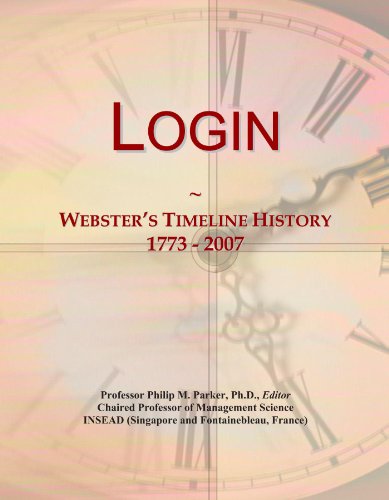 Login: Webster's Timeline History, 1773 - 2007