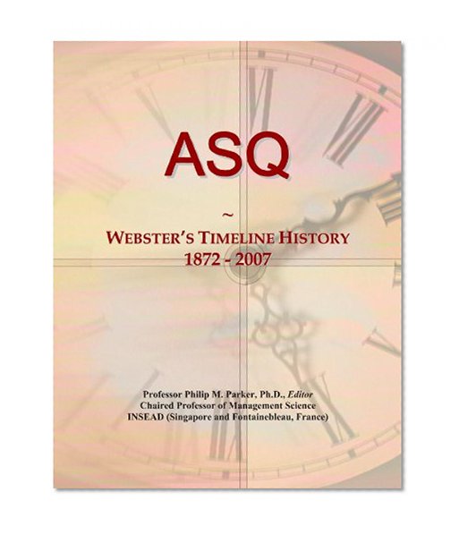ASQ: Webster's Timeline History, 1872 - 2007