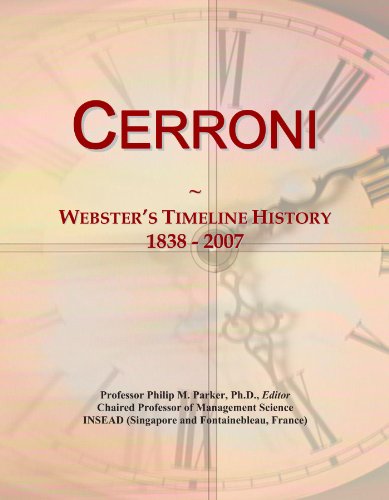 Cerroni: Webster's Timeline History, 1838 - 2007