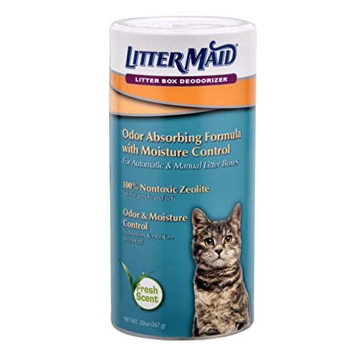 LitterMaid Natural Zeolite Litter Box Deodorizer Non Toxic Mineral - LMD200, Blue/Green