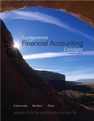 Fundamental Financial Accounting Concepts (text only) 7th (Seventh) edition by F. McNair,P. Olds T. Edmonds