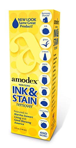 Book Cover Amodex Ink and Stain Remover Unique Soap Formula 4 fl oz Bottle