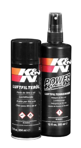 K&N NETTOYANT 355ML + AÉROSOL Huile 204ML pour Filtre À AIR 99-5003EU