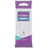Sculpey 439309 Polyform III Polymer Clay 8 Oz: White