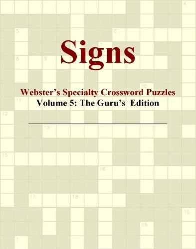 Signs - Webster's Specialty Crossword Puzzles, Volume 5: The Guru's Edition