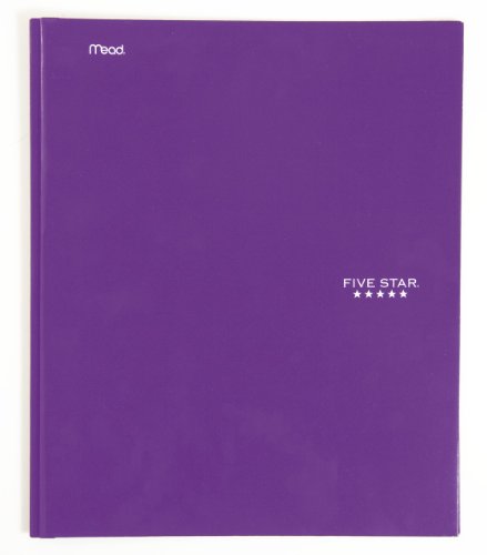 Five Star 2-Pocket Folders with Prong Fasteners, Folders with Pockets, Purple (72367)