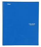 Five Star 2-Pocket Folders with Prong Fasteners, Folders with Pockets, Blue (72365)
