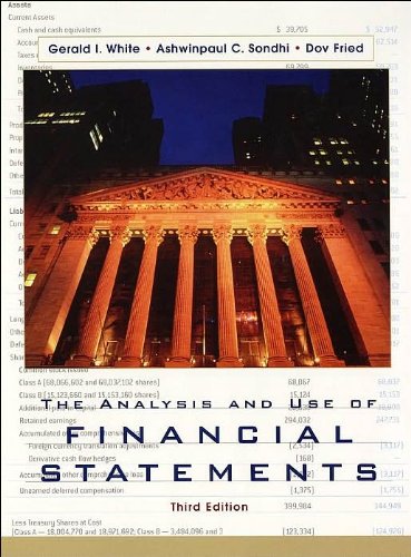 G. I. White's, A. C. Sondhi's, D. Fried 's 3rd(third) edition(The Analysis and Use of Financial Statements (Hardcover))(2002)