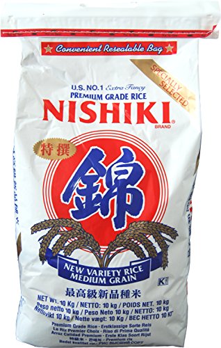 NISHIKI riz rind japonais premier choix Super Premium special pour Sushi, Maki et Onigiri (1x10kg)