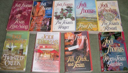 REWRITING MONDAY~TALL DARK AND TEXAN~THE TEXAN"S REWARD~TEXAS RAIN~TEXAS LOVE SONG~TWISTED CREEK~WHEN A TEXAN GAMBLES~THE LONE TEXAN~THE TEXAN'S WAGER