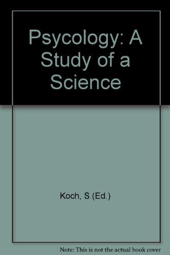 Psycology: A Study of a Science
