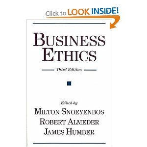 M. Snoeyenbos's,R. Almeder's,J. M. Humber's 3rd(third) edition (Business Ethics (Paperback))(2001)
