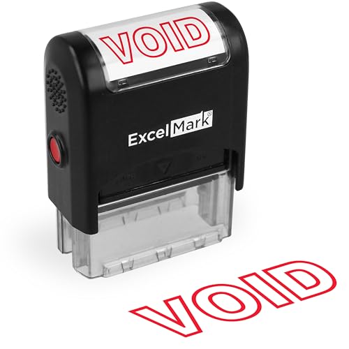 Void Self Inking Rubber Stamp - Red Ink