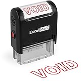 ExcelMark Void Self Inking Rubber Stamp - Red Ink