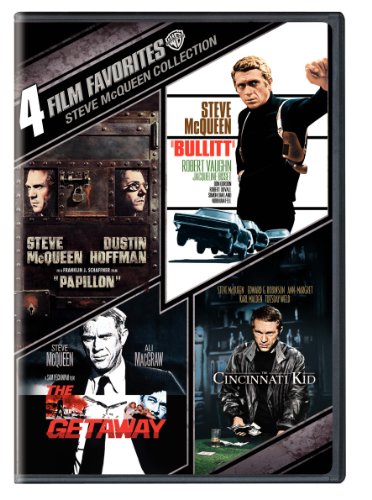 4 Film Favorites: Steve McQueen (Bullitt, The Cincinnati Kid, The Getaway: Deluxe Edition, Papillon)
