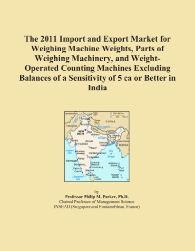 The 2011 Import and Export Market for Weighing Machine Weights, Parts of Weighing Machinery, and Weight-Operated Counting Machines Excluding Balances of a Sensitivity of 5 ca or Better in India