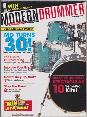 Modern Drummer Magazine (January 2006) (MD Turns 30! Special Anniversary Issue)