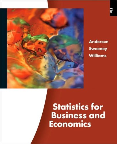 D.R. Anderson's,D. J. Sweeney's,T. A. Williams's 11th(eleventh)edition(Statistics for Business and Economics (with Bind-In Card) (Hardcover))(2010)