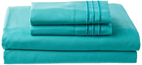 Book Cover Luxury 4-Piece Bed Sheet Set - Luxury Bedding 1500 Thread Count Egyptian Quality - Wrinkle, Fade Resistant, Cool & Breathable, Easy Elastic Fitted