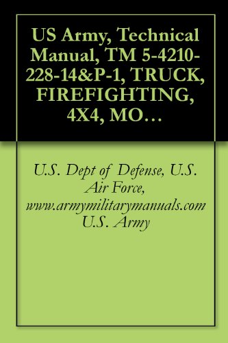 US Army, Technical Manual, TM 5-4210-228-14&P-1, TRUCK, FIREFIGHTING, 4X4, MODEL 1350 PKP/200 AFFF, (NSN 4210-01-484-572, ANSUL FIRE PROTECTION, military manuals