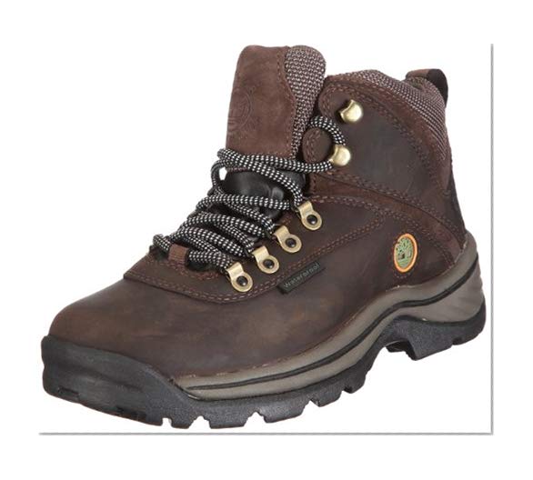 TimberlanD Women's White LeDge MiD Ankle Boot,Dark Brown,7.5 M US