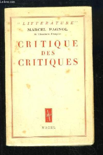 Critique des critiques
