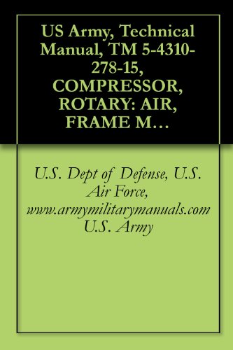 US Army, Technical Manual, TM 5-4310-278-15, COMPRESSOR, ROTARY: AIR, FRAME MOUNTED; 2-W PNEUMATIC TIRED, GASOLINE ENGINE, 60 CFM, 6.5 PSI, (HARRIS MODEL, ... military manauals, special forces