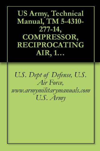 US Army, Technical Manual, TM 5-4310-277-14, COMPRESSOR, RECIPROCATING AIR, 15 CFM, 175 PSI, TANK MO GED, (CHAMPION PNEUMATIC MODEL HGR5-8M-1), (NSN 4310-00-880-0186), ... military manauals, special forces