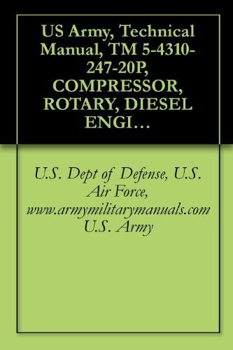 US Army, Technical Manual, TM 5-4310-247-20P, COMPRESSOR, ROTARY, DIESEL ENGINE DRIVEN, AIR, TRAILER MTD, 250 100 PSI, (JOY MODEL RPV 250-DC20MSI), (FSN ... military manauals, special forces