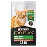 Purina Pro Plan Hairball Management, Indoor Cat Food, Salmon and Rice Formula - 3.5 lb. Bag