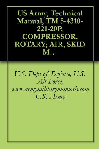 US Army, Technical Manual, TM 5-4310-221-20P, COMPRESSOR, ROTARY; AIR, SKID MTD, GASOLINE DRIVEN; 125 CFM, 10, (INGERSOLL-RAND MODEL GER-125), SERIAL NOS. ... military manauals, special forces