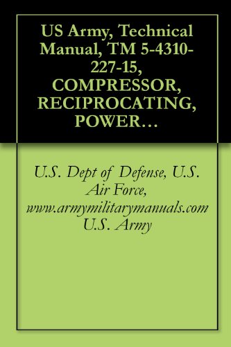 US Army, Technical Manual, TM 5-4310-227-15, COMPRESSOR, RECIPROCATING, POWER DRIVEN, AI GASOLINE ENGINE, 15 CFM, 175 PSI, (CHAMPION PNEUMATIC MODELS), ... military manauals, special forces